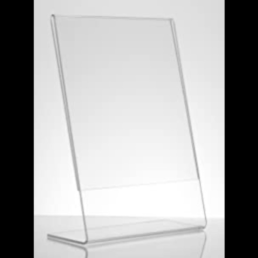 New Acrylic Angled 8x10 Frame-Multiples Available